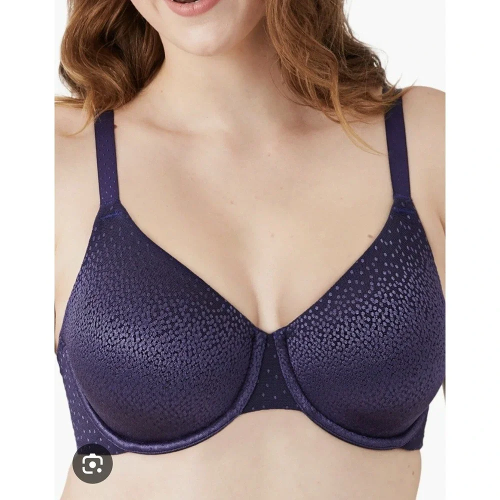 Wacoal Back Appeal‎ Smoothing Underwire Bra, Eclipse, Size 34D #855303 MRSP $72